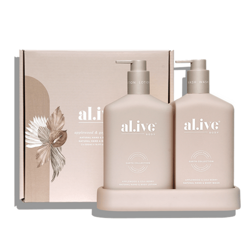 Wash & Lotion Duo Tray / Applewood & Goji Berry-Alive Body-Shop At The Hive Ashburton-Lifestyle Store & Online Gifts