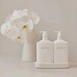 Wash & Lotion Duo Tray / Mango & Lychee-Alive Body-Shop At The Hive Ashburton-Lifestyle Store & Online Gifts