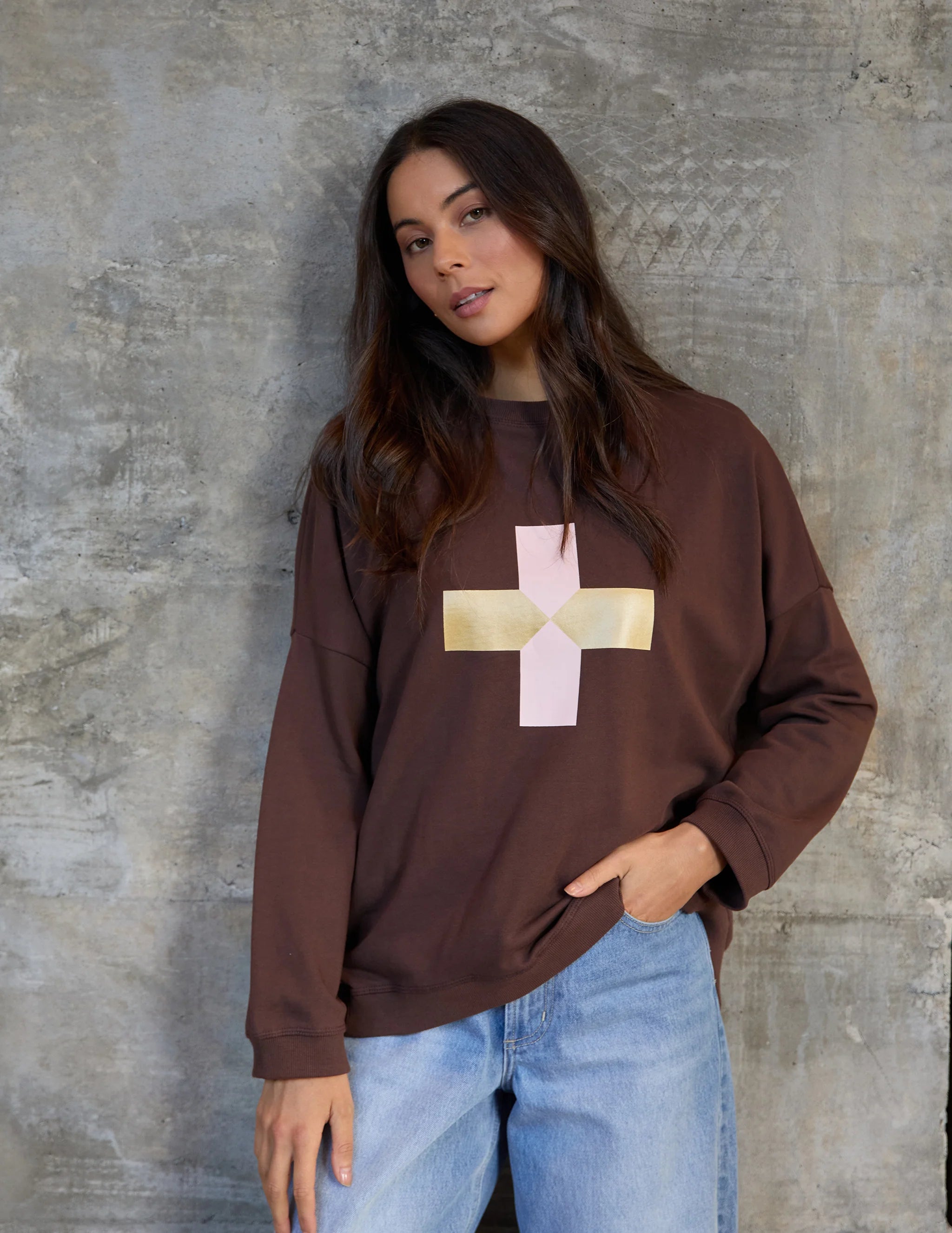 Newport Sweat / Chocolate-Stella + Gemma-Shop At The Hive Ashburton-Lifestyle Store & Online Gifts