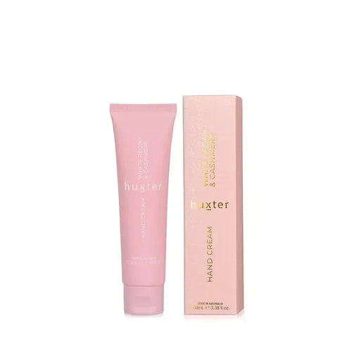 White Peony & Cashmere Boxed Hand Cream 100ml-Huxter-Shop At The Hive Ashburton-Lifestyle Store & Online Gifts