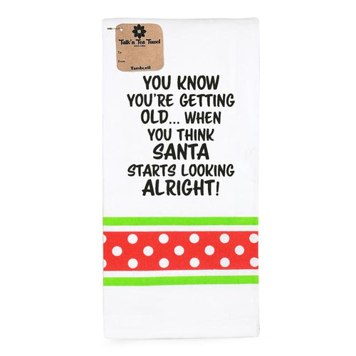 “You Know You’re Getting Old” Christmas Tea Towel-Tamboril-Shop At The Hive Ashburton-Lifestyle Store & Online Gifts
