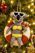 Koala Wine & Chill Felt Ornament-La La Land-Shop At The Hive Ashburton-Lifestyle Store & Online Gifts