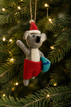 Santa Koala Surfer Felt Ornament-La La Land-Shop At The Hive Ashburton-Lifestyle Store & Online Gifts