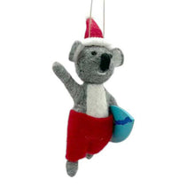 Santa Koala Surfer Felt Ornament-La La Land-Shop At The Hive Ashburton-Lifestyle Store & Online Gifts