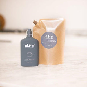 Hand & Body Lotion Refill / Coconut & Wild Orange-Alive Body-Shop At The Hive Ashburton-Lifestyle Store & Online Gifts