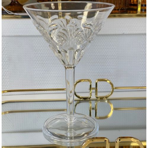Acrylic Scallop Martini Glass / Clear-Flair Gifts & Home-Shop At The Hive Ashburton-Lifestyle Store & Online Gifts