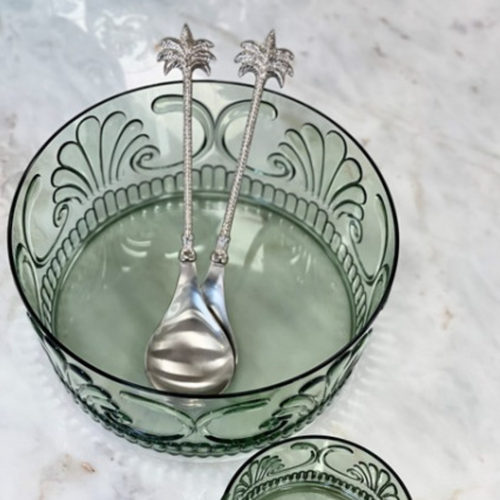 Acrylic Scallop Salad Bowl / Sage Green-Flair Gifts & Home-Shop At The Hive Ashburton-Lifestyle Store & Online Gifts
