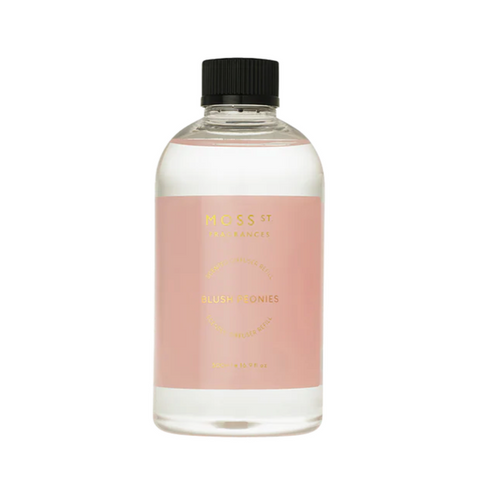 Blush Peony Ceramic Diffuser Refill 500ml-Moss St. Fragrances-Shop At The Hive Ashburton-Lifestyle Store & Online Gifts