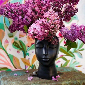 Eugenie Black Vase-Allen Designs-Shop At The Hive Ashburton-Lifestyle Store & Online Gifts