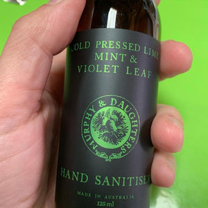 Hand Sanitiser / Cold Pressed Lime, Mint & Violet Leaf-Murphy & Daughters-Shop At The Hive Ashburton-Lifestyle Store & Online Gifts