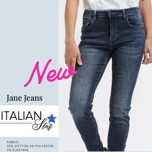 Jane Denim Jeans-Italian Star-Shop At The Hive Ashburton-Lifestyle Store & Online Gifts
