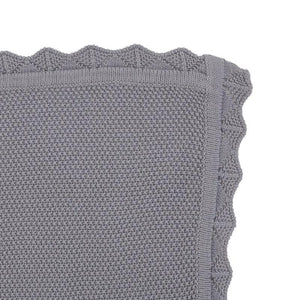 Knitted Blanket / Charcoal-All4Ella-Shop At The Hive Ashburton-Lifestyle Store & Online Gifts