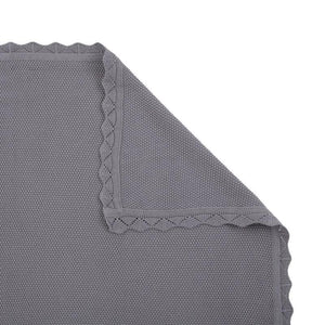 Knitted Blanket / Charcoal-All4Ella-Shop At The Hive Ashburton-Lifestyle Store & Online Gifts