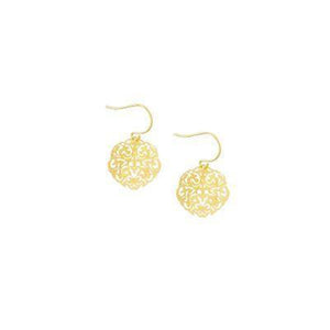 Gold Mini Filigree Earrings-Tiger Tree-The Hive Ashburton
