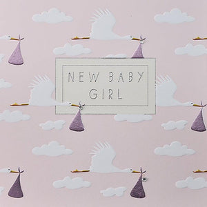 New Baby Card / Baby Girl-Wendy Jones-Blackett-Shop At The Hive Ashburton-Lifestyle Store & Online Gifts