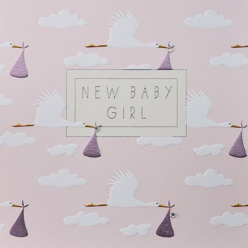 New Baby Card / Baby Girl-Wendy Jones-Blackett-Shop At The Hive Ashburton-Lifestyle Store & Online Gifts