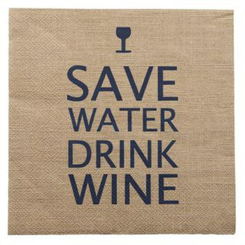 Save Water Napkin / 20pack-Coast to Coast-Shop At The Hive Ashburton-Lifestyle Store & Online Gifts
